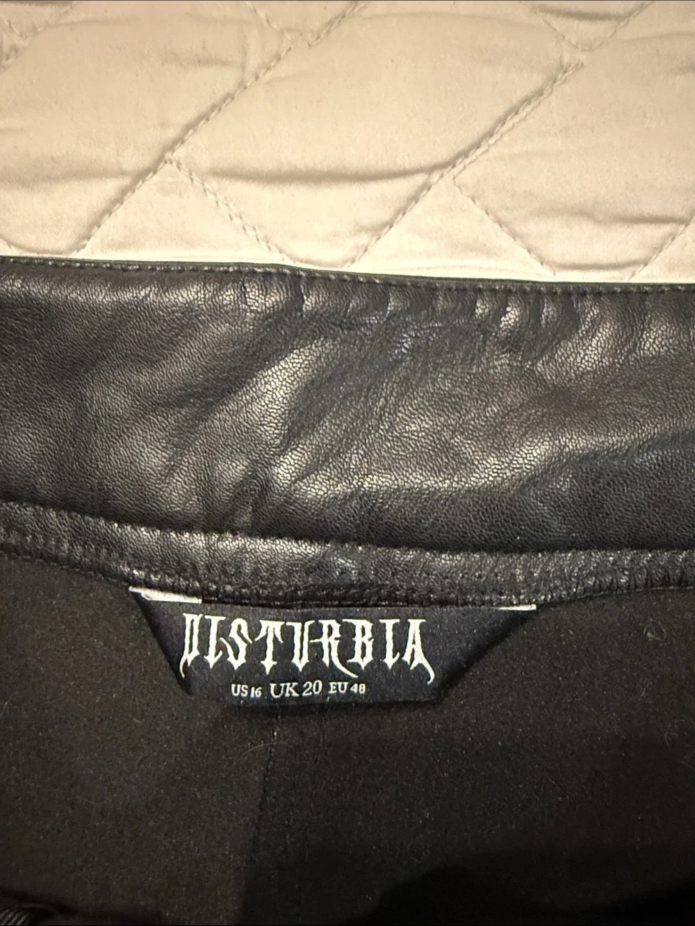 Disturbia Black Lace-Up Faux Leather Leggings - Picture 13 of 14
